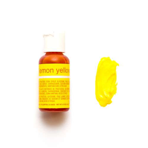 Chefmaster Liqua-gel - Lemon Yellow - Click Image to Close